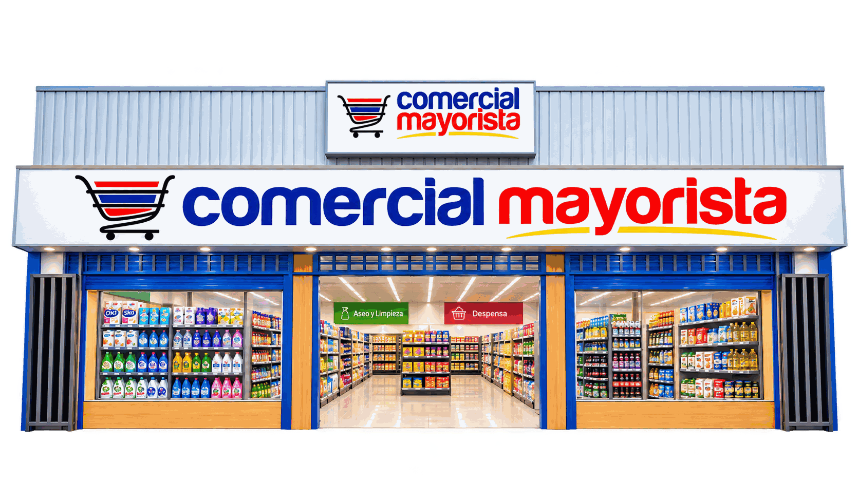 Fachada de Comercial Mayorista en Talagante