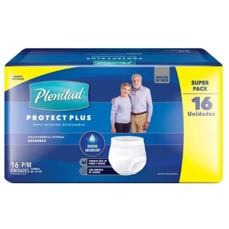 Plenitud Ropa Interior Desechable Protect Plus P/M x 16 un