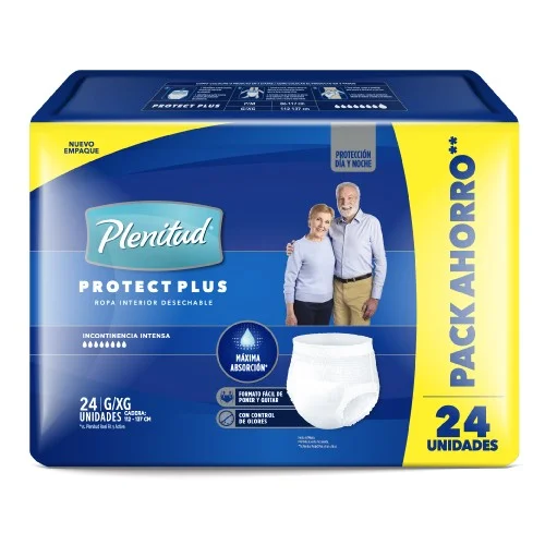 Plenitud Ropa Interior Desechable Protect Plus G/XG x 24 un