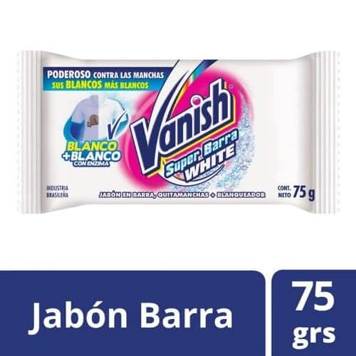 Vanish Jabón en Barra Ropa Blanca 75 gr - Comercial Mayorista