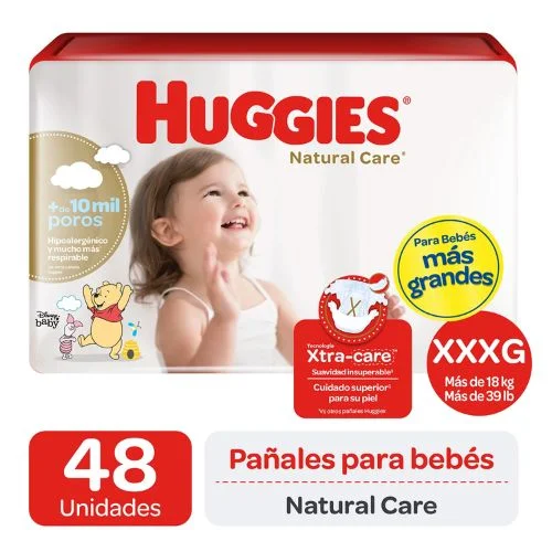 Huggies Pañal Natural Care XXXG x 48 un