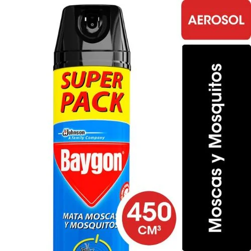 Baygon Insecticida Mata Mosca y Mosquitos 450 cc
